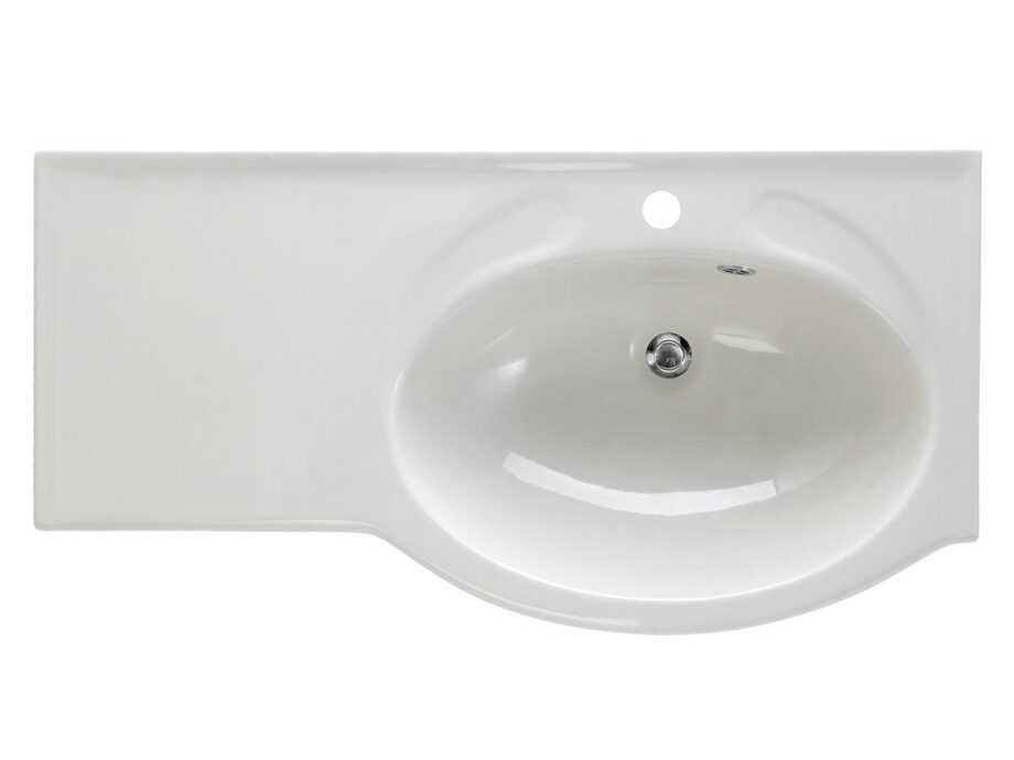 Washbasin PAA DELTA cast stone 900 mm washbasin on the right side