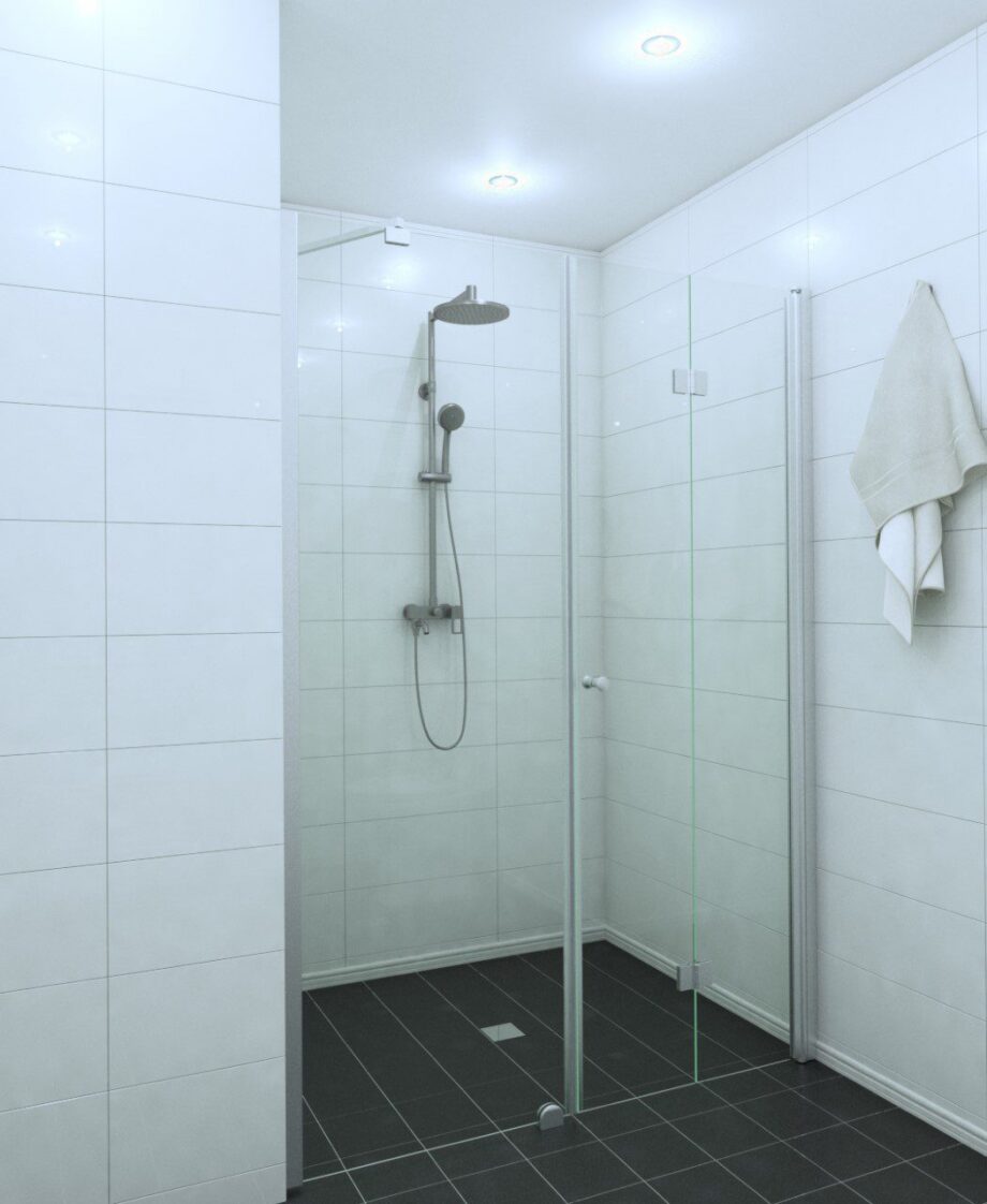 Shower corner (room divider) with a folding door EXPRESS 811X813 – view 2 Shower corner (room divider) with a folding door EXPRESS 811X813 – 2