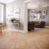 Herringbone parquet ash natur, beveled 4 sides, oiled – 5