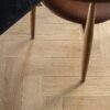 Herringbone parquet oak, Tarkett, Segno Oak Blonde, brushed, beveled, hardwax oil, left modular – 3