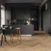 Herringbone parquet oak, Tarkett, Segno Oak Blonde, brushed, beveled, hardwax oil, left modular – 5