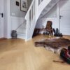 Herringbone parquet Meister Lindura Classic Alabaster Oak, brushed, ultra matt lacquered – 2
