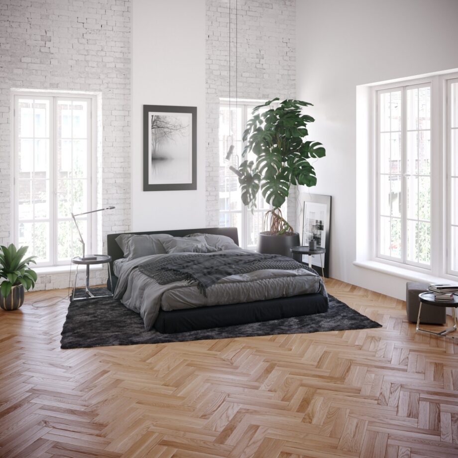 Strip parquet / herringbone parquet oak gestreift, beveled 4 sides, oiled – 6