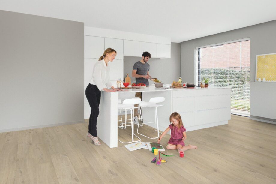 LVT Vinyl QUICK STEP, Pulse Glue Plus, Cotton oak beige, beveled – 7