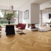 Parquet Oak, Bright, 1-strip, beveled, brushed, natural oil, french herringbone – 2