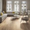 Parquet Oak, Grande Biscuits, 1-strip, beveled, brushed, stained, natural oil – 6