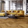 Parquet Oak, Mainland, 1-strip, beveled, brushed, matte lacquer, french herringbone – 2