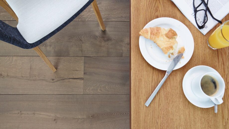 Parquet Meister Lindura Clay grey Authentic oak, brushed, 1-strip, naturally oiled – 4