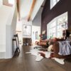Parquet Meister Lindura Olive grey Authentic oak, vintage structure brushed, 1-strip, naturally oiled – 3