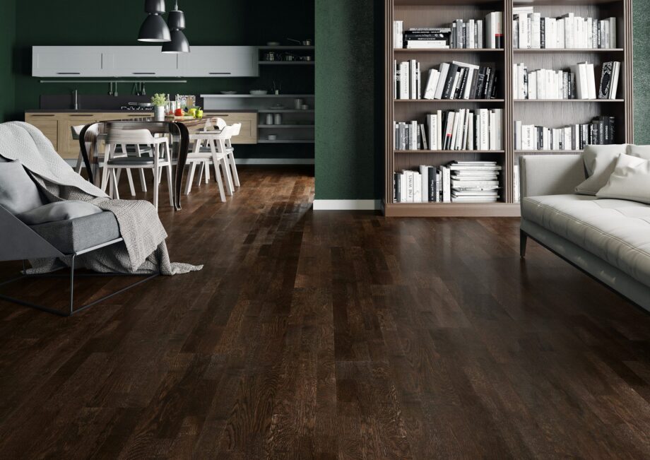 Parquet Oak, Molti Affogato, 3-strip, brushed, stained, matt lacquer – 4