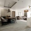 Parquet Oak, Oak BC Dusky Grey White Pores, 1-strip, brushed, beveled, extra matte lacquer 5% – 2