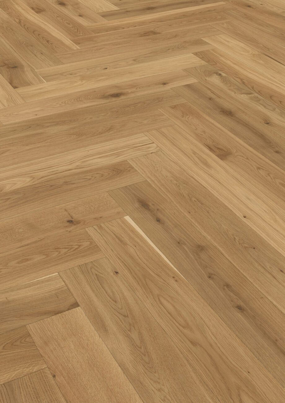 Parquet Oak, ter Hürne, oak herringbone, brushed, beveled, matt lacquered – 2