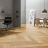 Parquet Oak, ter Hürne, oak herringbone, brushed, beveled, matt lacquered – 3
