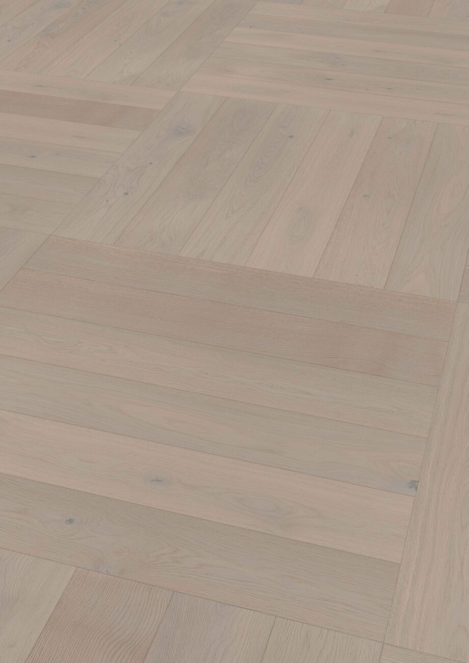 Parquet Oak, ter Hürne, Oak light grey, brushed, beveled, extra matt lacquered – 2