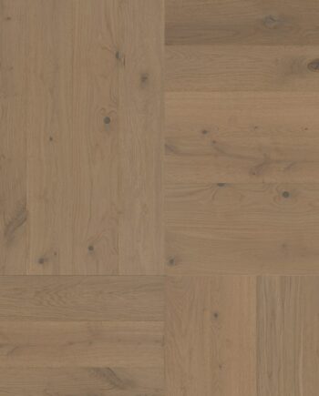 Parquet Oak, ter Hürne, Oak ochre brown, brushed, beveled, extra matt lacquered