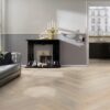 Parquet Oak, ter Hürne, Oak sand grey, herringbone, brushed, beveled, natural oil-treated – 4