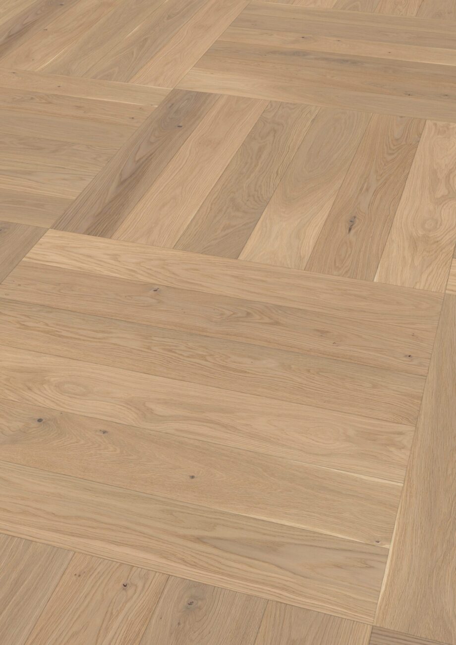 Parquet Oak, ter Hürne, Oak unfinished effect, brushed, beveled, extra matt lacquered – 2