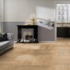 Parquet Oak, ter Hürne, Oak unfinished effect, brushed, beveled, extra matt lacquered – 3