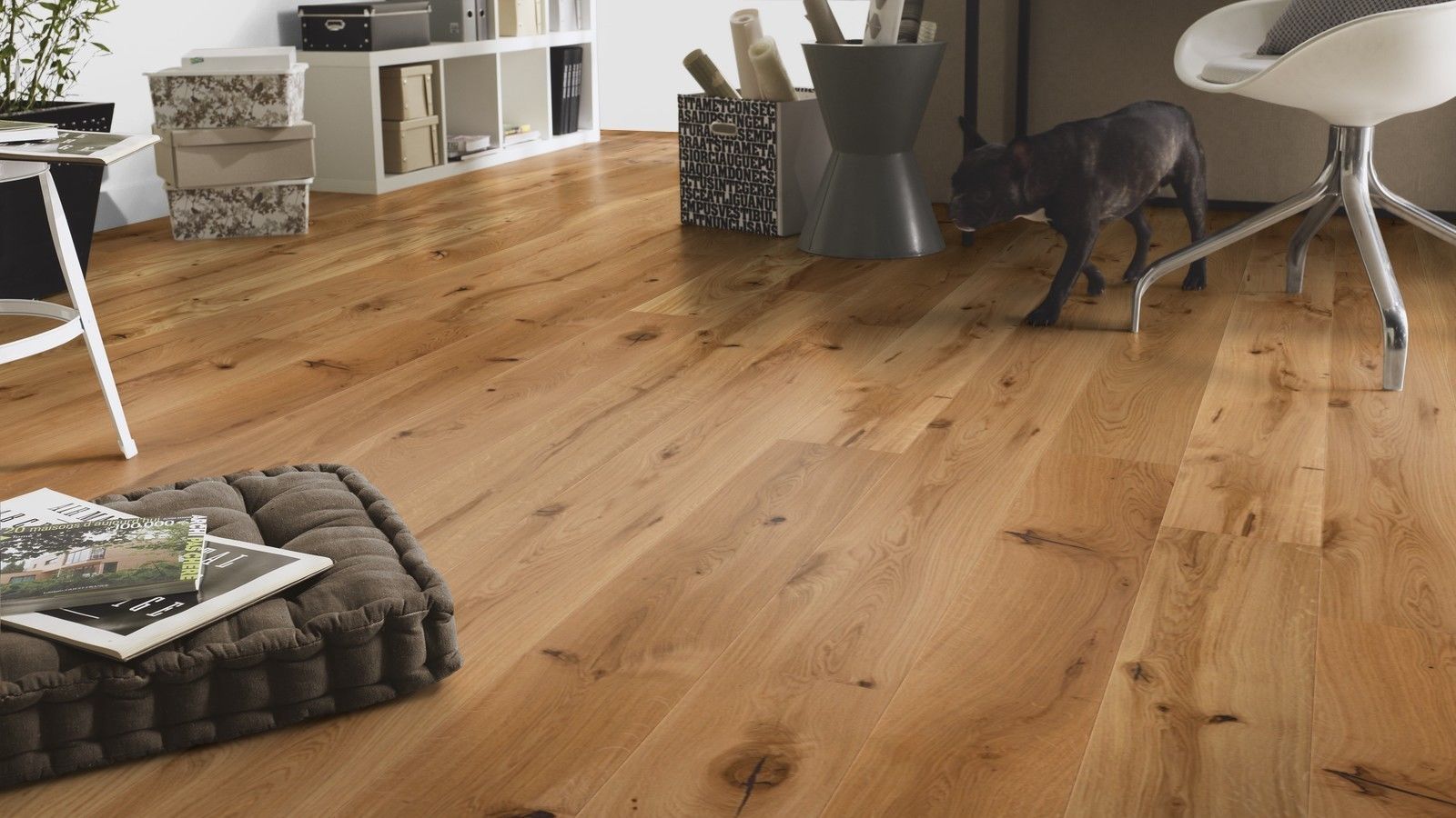 Parquet Tarkett, Heritage, Oak, brushed, 2 sides beveled, 1-strip, Hardwax Oil – 3