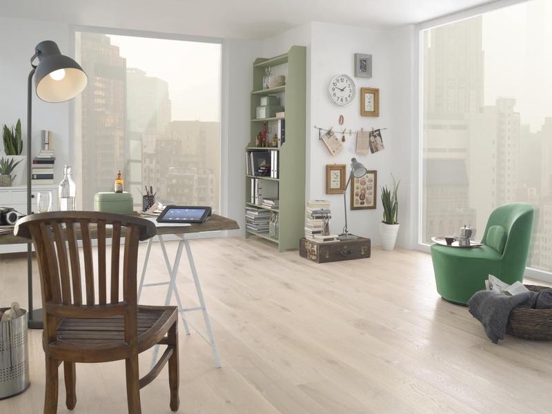 Parquet Tarkett, Heritage, Oak Lime Stone, brushed, 2 sides beveled, 1-strip, Proteco Hardwax Oil – 3