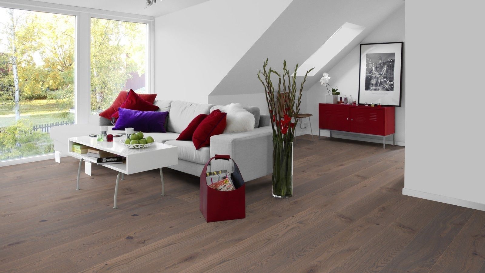 Parquet Tarkett, Heritage, Oak Old Grey, brushed, 2 sides beveled, 1-strip, Proteco Hardwax Oil – 3