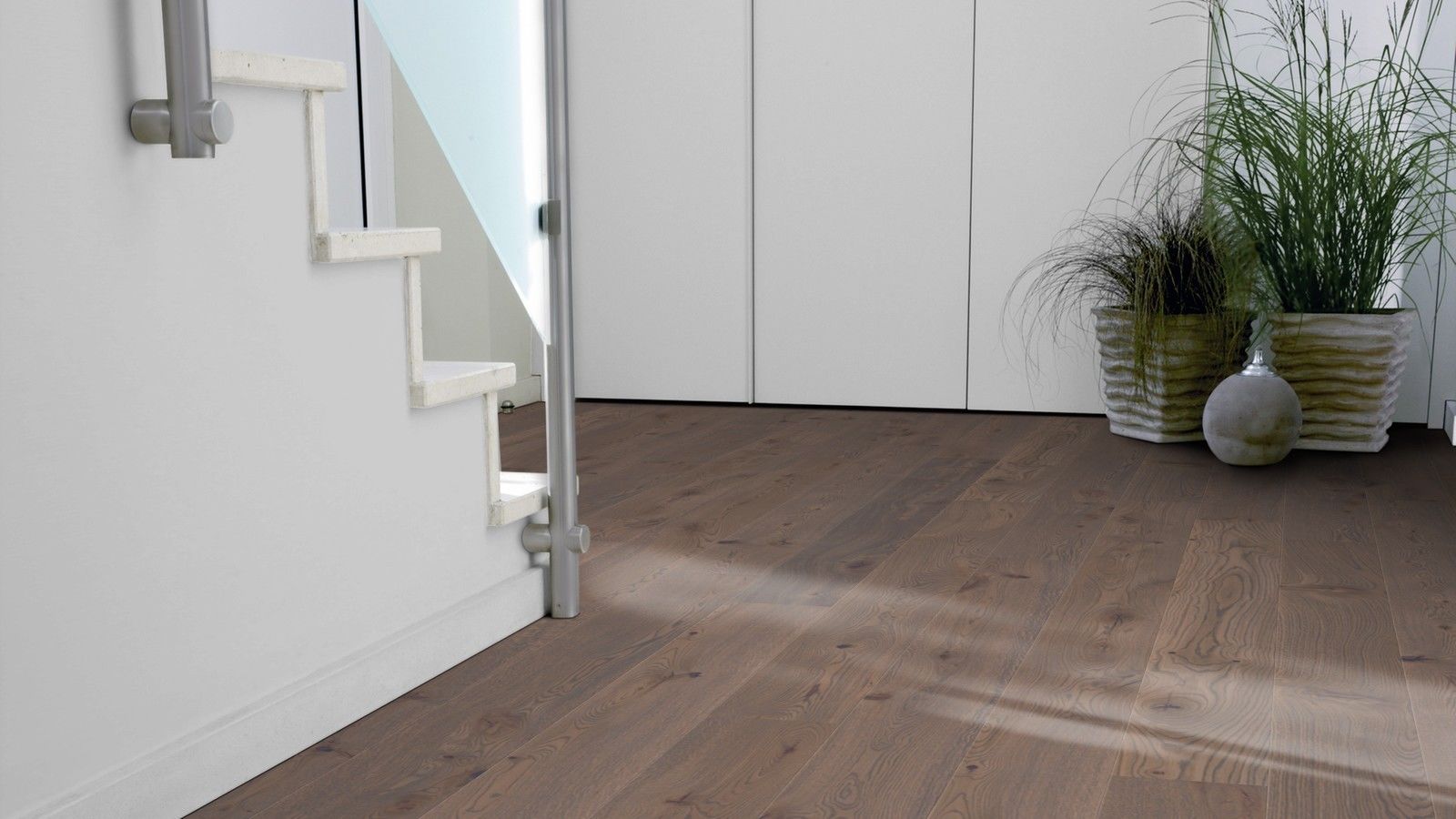 Parquet Tarkett, Heritage, Oak Old Grey, brushed, 2 sides beveled, 1-strip, Proteco Hardwax Oil – 4