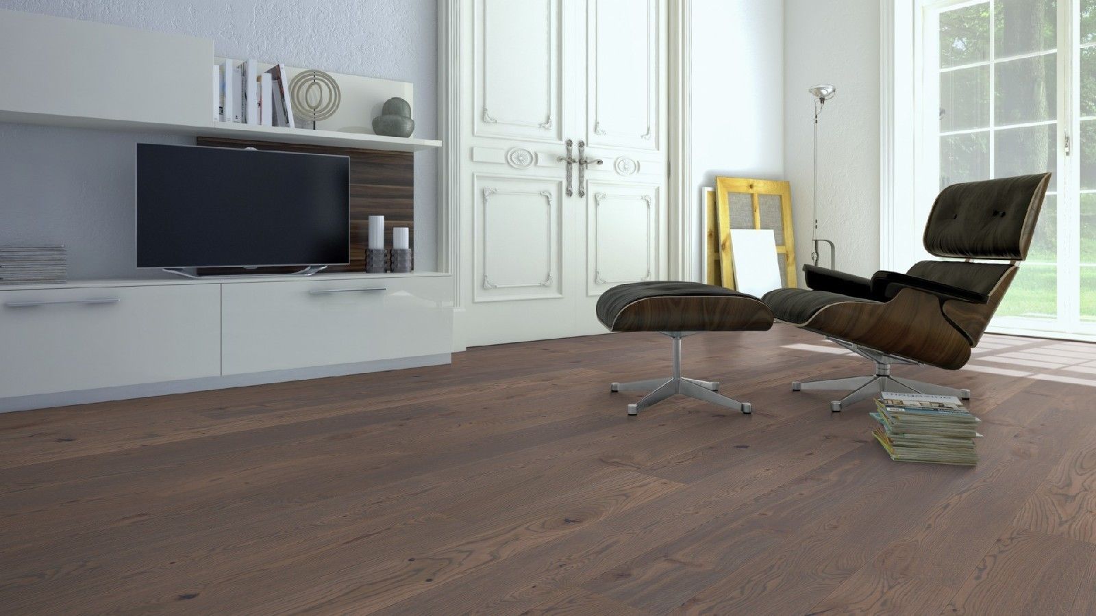 Parquet Tarkett, Heritage, Oak Old Grey, brushed, 2 sides beveled, 1-strip, Proteco Hardwax Oil – 5