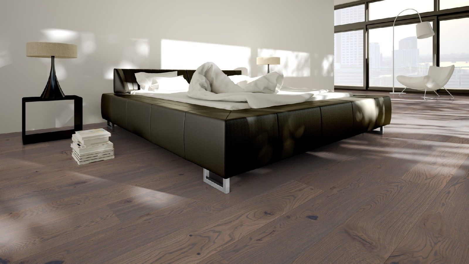 Parquet Tarkett, Heritage, Oak Old Grey, brushed, 2 sides beveled, 1-strip, Proteco Hardwax Oil – 6