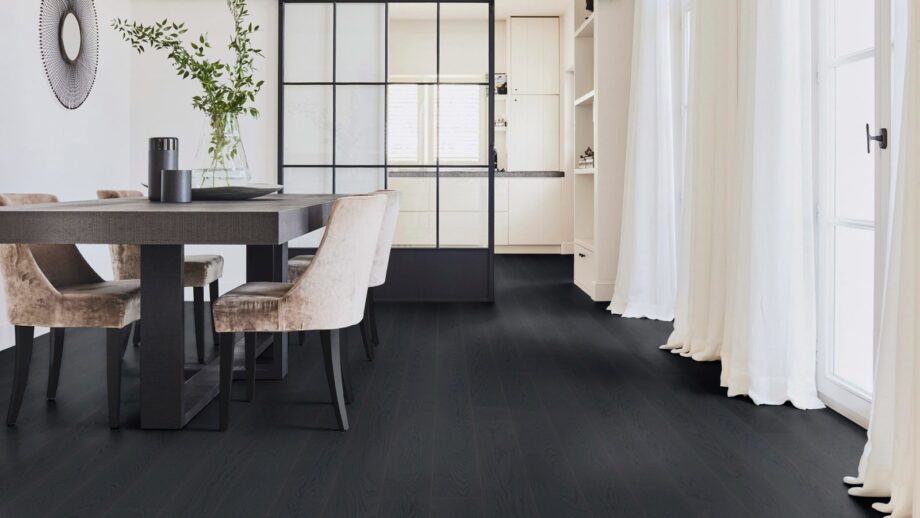 Parquet Tarkett, Play, Oak Charcoal Plank, brushed, 1-strip, 2 sides bevelled, Proteco Natura stained – 5