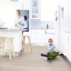 Parquet Tarkett, Shade, Oak Cotton White Plank XT, 1-strip, 2 sides bevelled, stained, Proteco Natura mat lacquer – 3