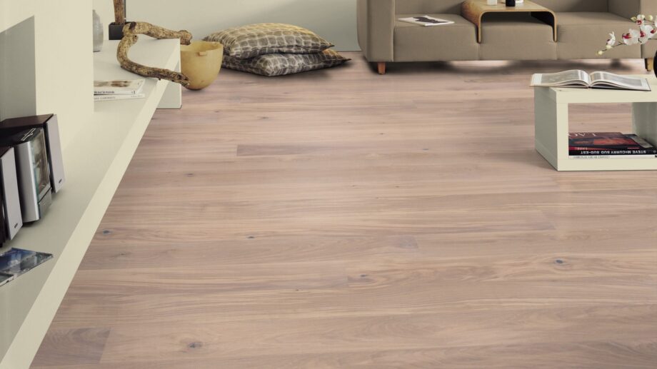 Parquet Tarkett, Shade, Oak Satin White Plank, 1-strip, 2 sides bevelled, Proteco Hardwax – 4
