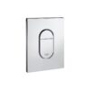 Toilet flush plate Grohe Arena Cosmopolitan, chrome, for vertical installation – view 2 Toilet flush plate Grohe Arena Cosmopolitan, chrome, for vertical installation – 2