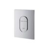 Toilet flush plate Grohe Arena Cosmopolitan, chrome, for vertical installation – view 3 Toilet flush plate Grohe Arena Cosmopolitan, chrome, for vertical installation – 3