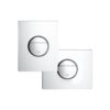Toilet Flush Plate Grohe Nova Cosmopolitan, chrome – view 4 Toilet Flush Plate Grohe Nova Cosmopolitan, chrome – 4