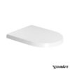 Toilet wall-mounted Duravit ME by Starck Rimless, Durafix, with soft-close seat – view 2 Toilet wall-mounted Duravit ME by Starck Rimless, Durafix, with soft-close seat – 2