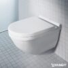 Toilet wall-mounted Duravit Starck 3 with soft-close seat – view 2 Toilet wall-mounted Duravit Starck 3 with soft-close seat – 2