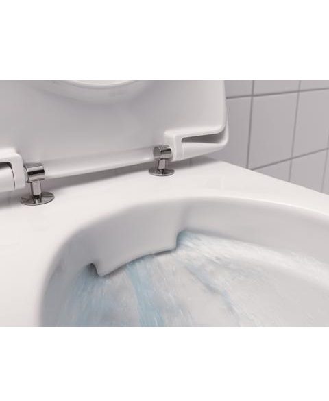 Toilet Ifö Inspira Art Rimfree, vertical, with soft close seat – 4