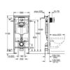 Mounting element for WC flushing cistern GROHE – view 2 Mounting element for WC flushing cistern GROHE – 2