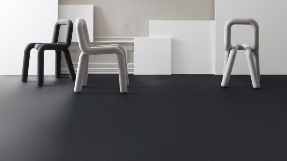 Linoleum floor Gerflor Colorette 0081 Private Black