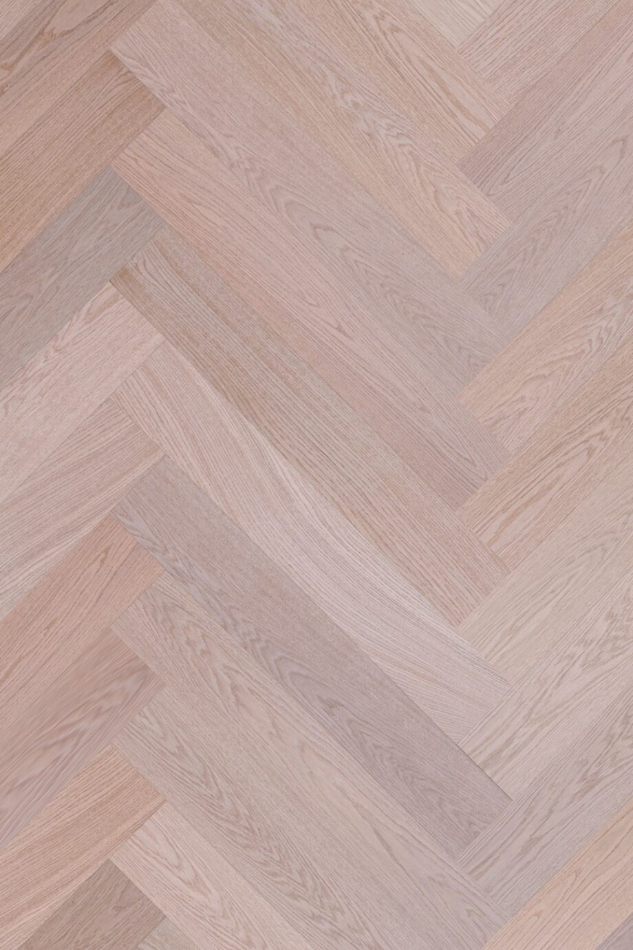 Herringbone parquet Oak CLA, 4 sides beveled, brushed, matt lacquered