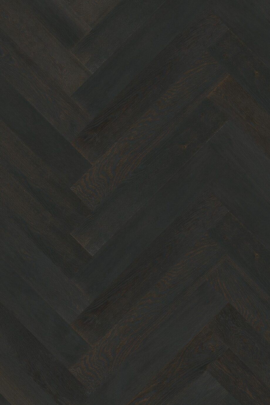 Herringbone parquet Oak COA, 4 sides beveled, brushed, matt lacquered