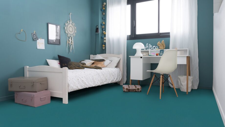 Linoleum floor Gerflor Lino Art Star 0023 Blue Turquoise