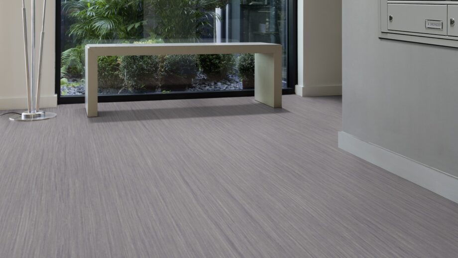 Linoleum floor Gerflor Lino Art Flow 0050 Grey Line