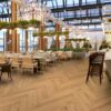 Herringbone parquet Oak, 4 sides beveled, brushed, matt lacquered – 2