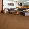 Herringbone parquet Oak JAS, 4 sides beveled, brushed, matt lacquered – 2