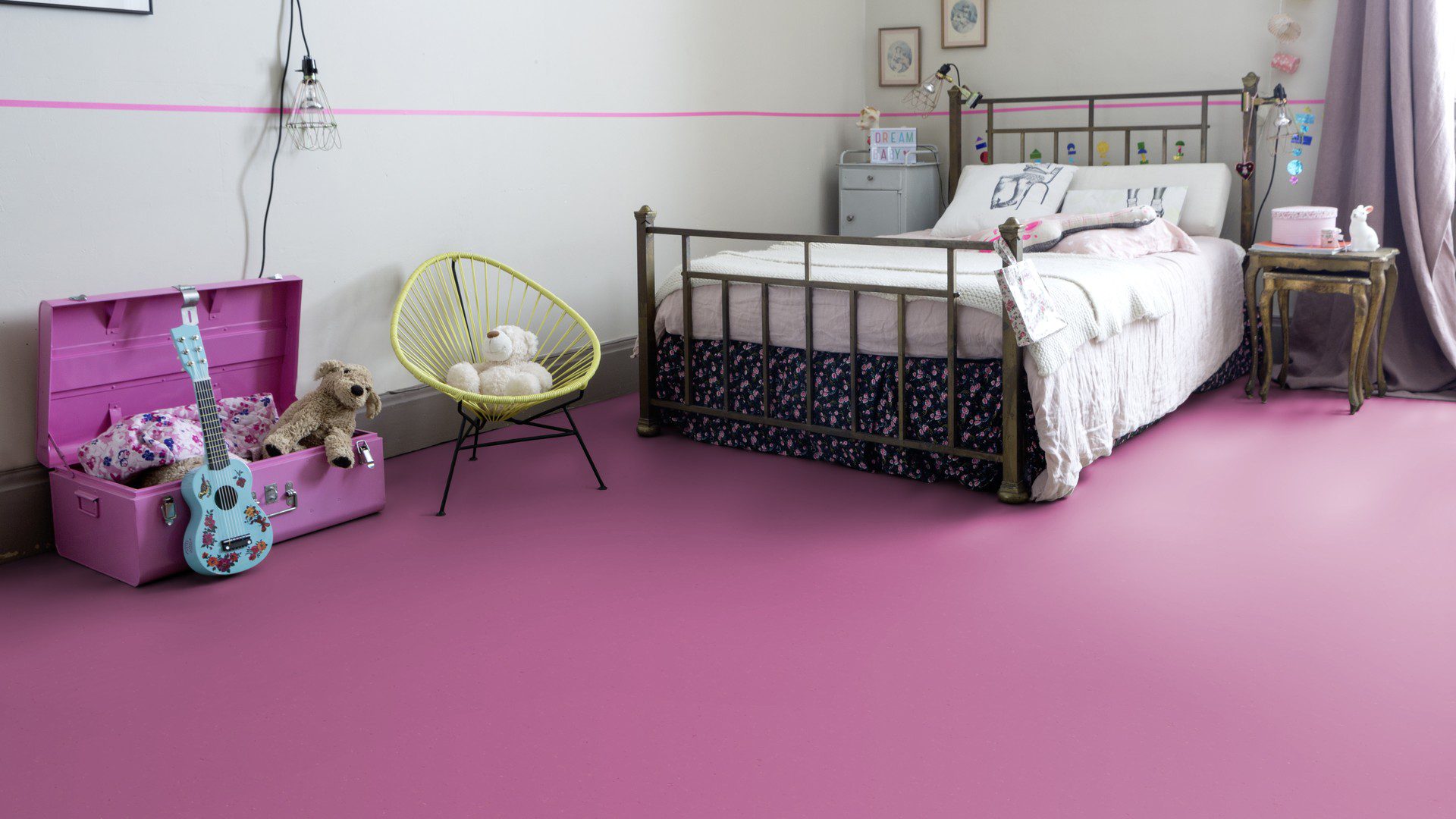 Linoleum Colorette Acoustic Plus 19 dB 0110 Cadillac Pink – 3