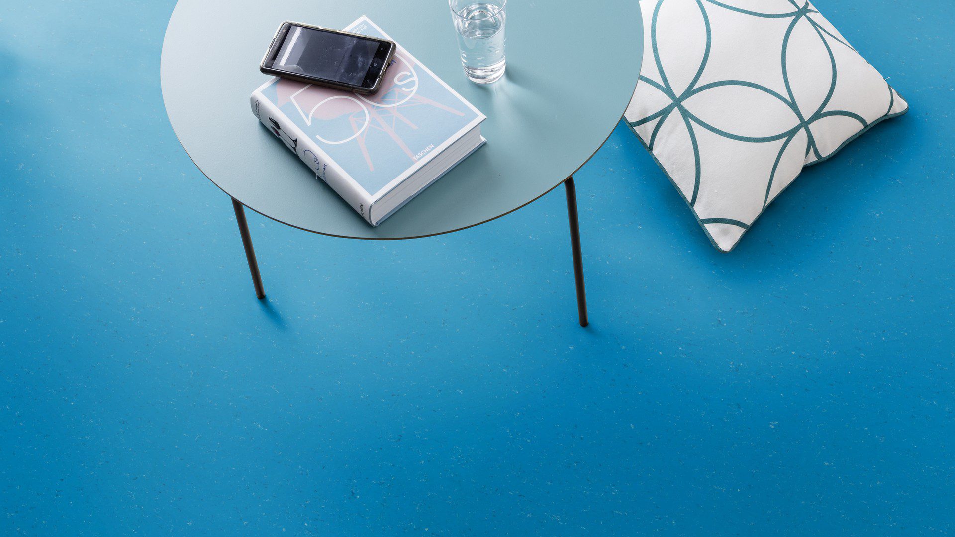 Linoleum Colorette Acoustic Plus 19 dB 0123 Poppy Blue – 2