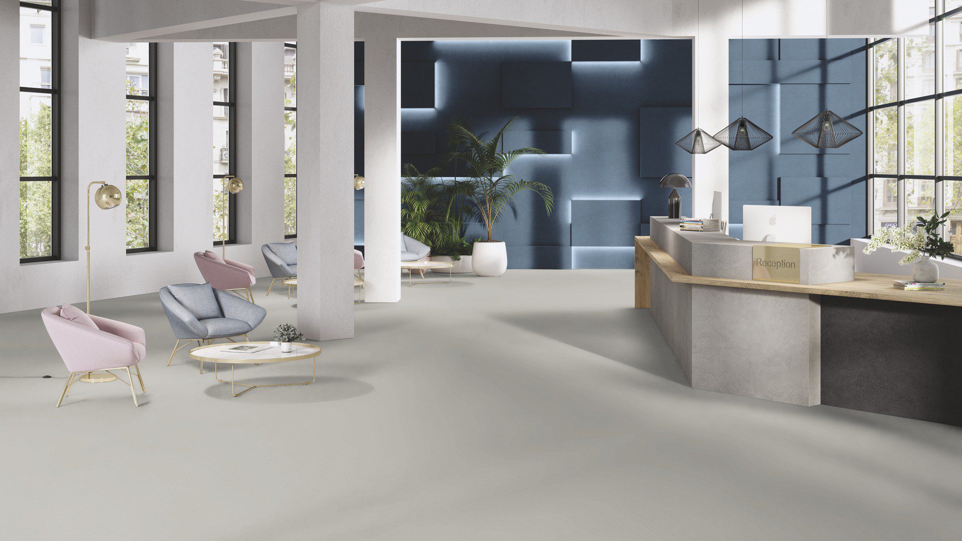 Linoleum floor Gerflor Colorette 0052 Oxid Grey – 4