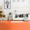 Linoleum floor Gerflor Colorette 0170 Kumquat Orange – view 3 Linoleum floor Gerflor Colorette 0170 Kumquat Orange – 3