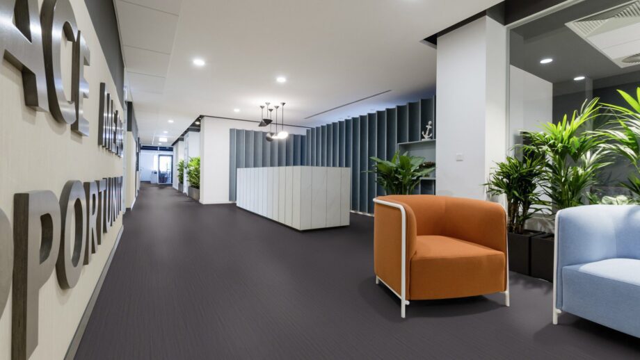 Linoleum floor Gerflor Lino Art Flow 0083 Light Grey – 3